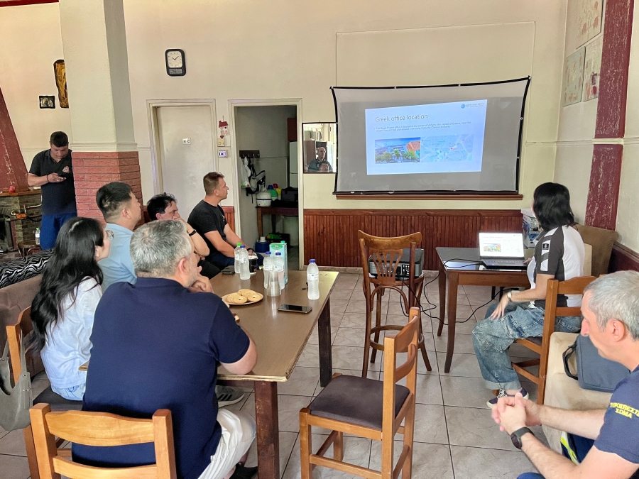 三峽歐洲公司代表探訪那烏薩消防局 介紹三峽歐洲希臘項(xiàng)目